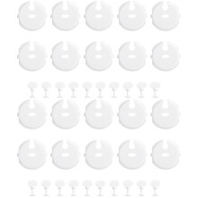 40Pièces Protections Prises Électriques Blancs Enfants Maison