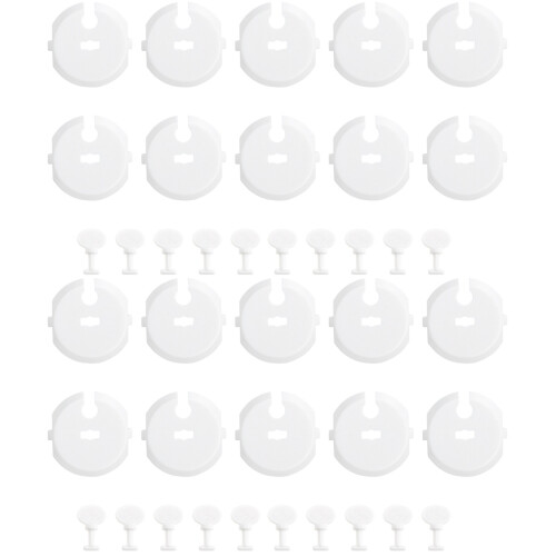 40Pièces Protections Prises Électriques Blancs Enfants Maison