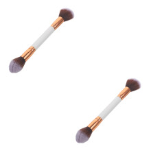 2Pièces Pinceaux Maquillage Femme Multiusage Poils Fins Et Denses