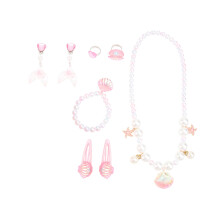 2Ensembles Parure Enfants Perles Shell Bracelet Décoratif