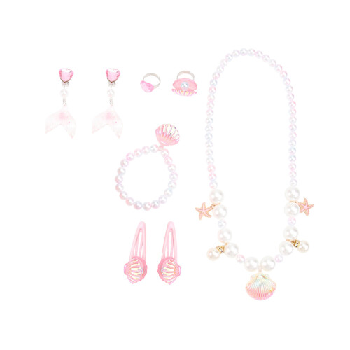2Ensembles Parure Enfants Perles Shell Bracelet Décoratif