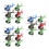 18Pièces Mini Pullback En Plastique Assortis Pour Jeux Enfants 1