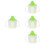 4Pièces Gobelet Vert Multiusage Avec Étanche Bébé 5