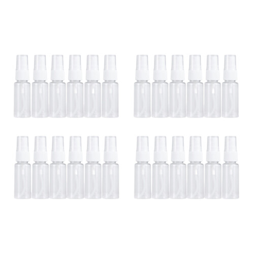 24Pièces Flacons Spray Compacts Transparent Recharges De Voyage 1