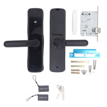 Serrure de porte à empreinte digitale avec alimentation de secours USB et clé mécanique de secours. Serrure électronique sans clé avec