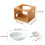 1pc Essential Bamboo Aromatic,Essential Oil Burner Diffuser,Tea Light Candle Holder Aromatherapy Oil Warmer 4
