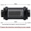 BLACK AN6 Inline Fuel Filter E85 Ethanol with 100  Stainless Steel Element 2
