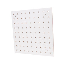 25 Spools Wall Mount Sewing Thread Organizer Pegboard White 300x300mm