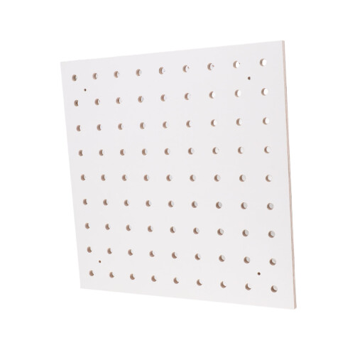 25 Spools Wall Mount Sewing Thread Organizer Pegboard White 300x300mm