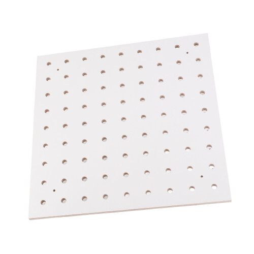 25 Spools Wall Mount Sewing Thread Organizer Pegboard White 300x300mm 2