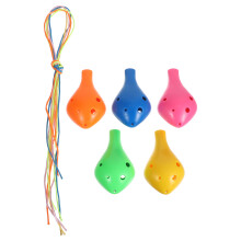 10Pièces Flûtes Ocarina Portable ABS Couleurs Variées Pour Débutants