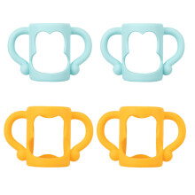 12Pièces Poignées Silicone Résistantes Pour Bébé Multicolores
