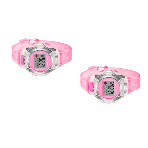 2Pièces Sportives Enfants Rose LED Étanches