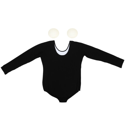 2Pièces Justaucorps Danse Long Manche Extensible Femme
