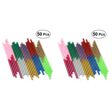 100Pièces Bâtons Colle Fondue Colorés Pour Bois, Tissu, Papier, Verre