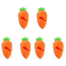 6Pièces Bloque-Débordement Cuisine Silicone Orange Durable Et Sûr