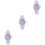 3Pièces Enfants Transparentes Silicone Motif 5