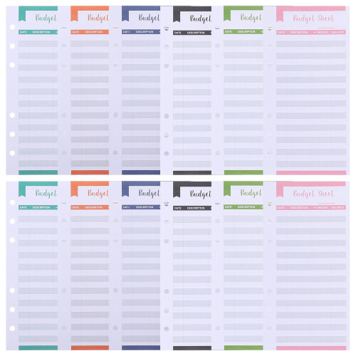 200Pièces Cartes Budget Usage Multicolores Faciles À Écrire