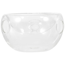 2Pièces Verre Transparent Bol Alimentaire Élégant Maison