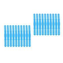 20Pièces Attaches Masque Boucles Antidérapantes Bleues Pour Masques