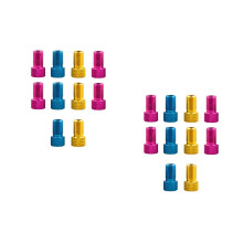 20Pièces Adaptateurs Gonflage Style Américain En Acier Colorés