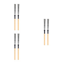 6Pièces Brosse Batterie Jazz Fil Acier Bois Stable
