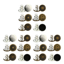 18Pièces Boutons Clip Sans Couture Assortis Pour Ajuster Taille Jeans