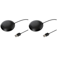 2Pièces Microphone Pickup Pour Jeu, Noir, Son Net, Facile À Utiliser