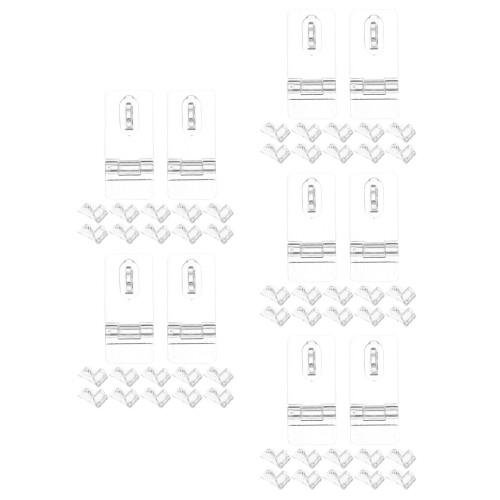60Sets Heldere Plastic Hasp Sluitingen Voor Sieraden- En Geschenkdozen