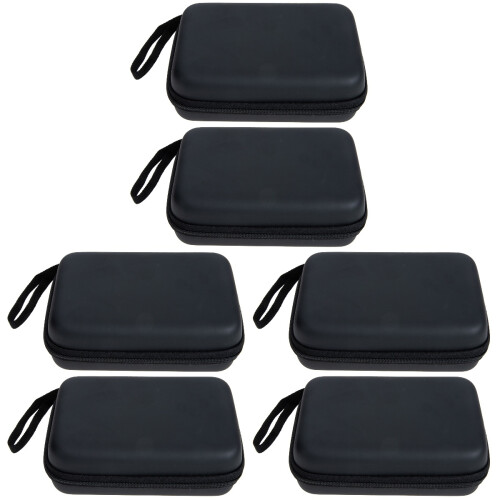 6Pièces De Rangement Noir Pour Câbles USB Et Écouteurs À 1