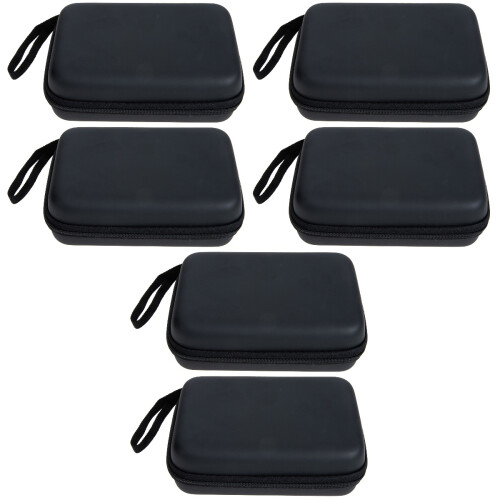 6Pièces De Rangement Noir Pour Câbles USB Et Écouteurs À 2