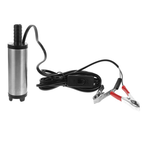 2Pièces Transfert Eau Huile Cuivre Inox Électrique Argentée 1
