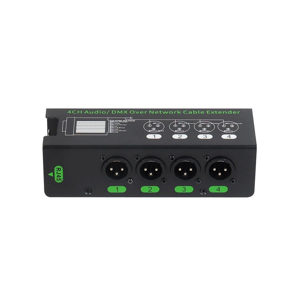 4Ch 3 Pin Audio/Dmx Over Network Cable Extender Dmx512 Network Signal Extender Xlr To Rj45 Ethernet Adapter Xlr-Male 6032315782139