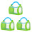 3Pièces Boîte De Visionnage Insectes Durable Cage Vert Clair 2