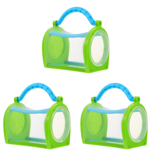 3Pièces Boîte De Visionnage Insectes Durable Cage Vert Clair 1