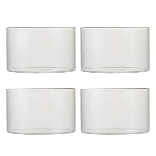 8Pièces Bols Verre Solide Transparent Cuisson Four Pudding Salade 1
