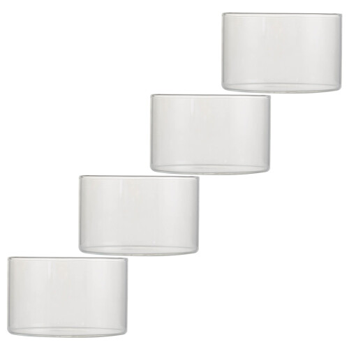 8Pièces Bols Verre Solide Transparent Cuisson Four Pudding Salade 2