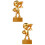 2Pièces Trophées De Football Dorés Usage Durable Élégant 7