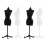 12Pièces Mini Stand Vêtements Durable Noir 11