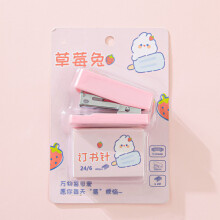 Adorabile spillatrice portatile multifunzionale di cartelle in rosa con cartoni animati, 12 mm