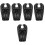 5Pièces Oreiller Shampooing Portable Noir Simple À Gonfler Et 2