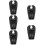 5Pièces Oreiller Shampooing Portable Noir Simple À Gonfler Et 4