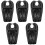 5Pièces Oreiller Shampooing Portable Noir Simple À Gonfler Et 5