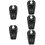 5Pièces Oreiller Shampooing Portable Noir Simple À Gonfler Et 6