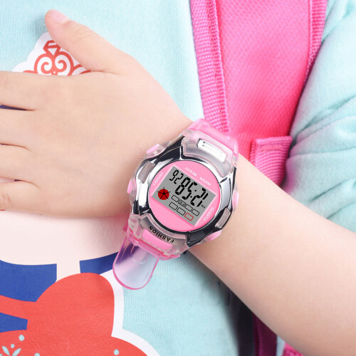 2Pièces Sportives Enfants Rose LED Étanches 1