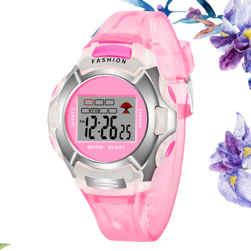 2Pièces Sportives Enfants Rose LED Étanches 2