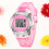 2Pièces Sportives Enfants Rose LED Étanches 4