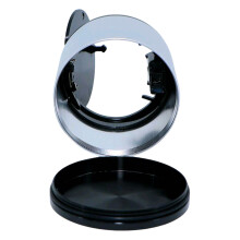 Cendrier miniature pour voiture argenté, porte-gobelets à couvercle amovible