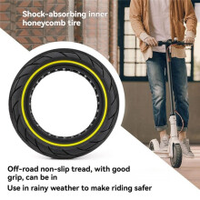 10x2.5 Scooterband Elektrische Scooter Vervangende Band voor MAX G30 Honingraatbanden voor Elektrische Scooter Geel