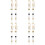 8Pièces Stylos Plume Portable Fluide Et 4